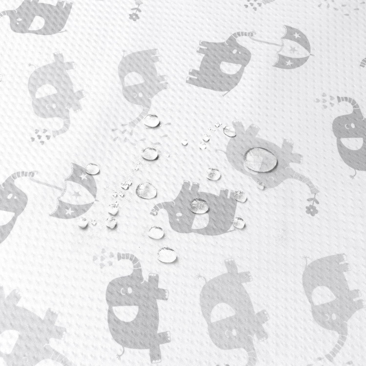 Thumbnail 3 de Moonsea Splat Mat for High Chairs, 46 x 42-Inch Elephant Print, Washable