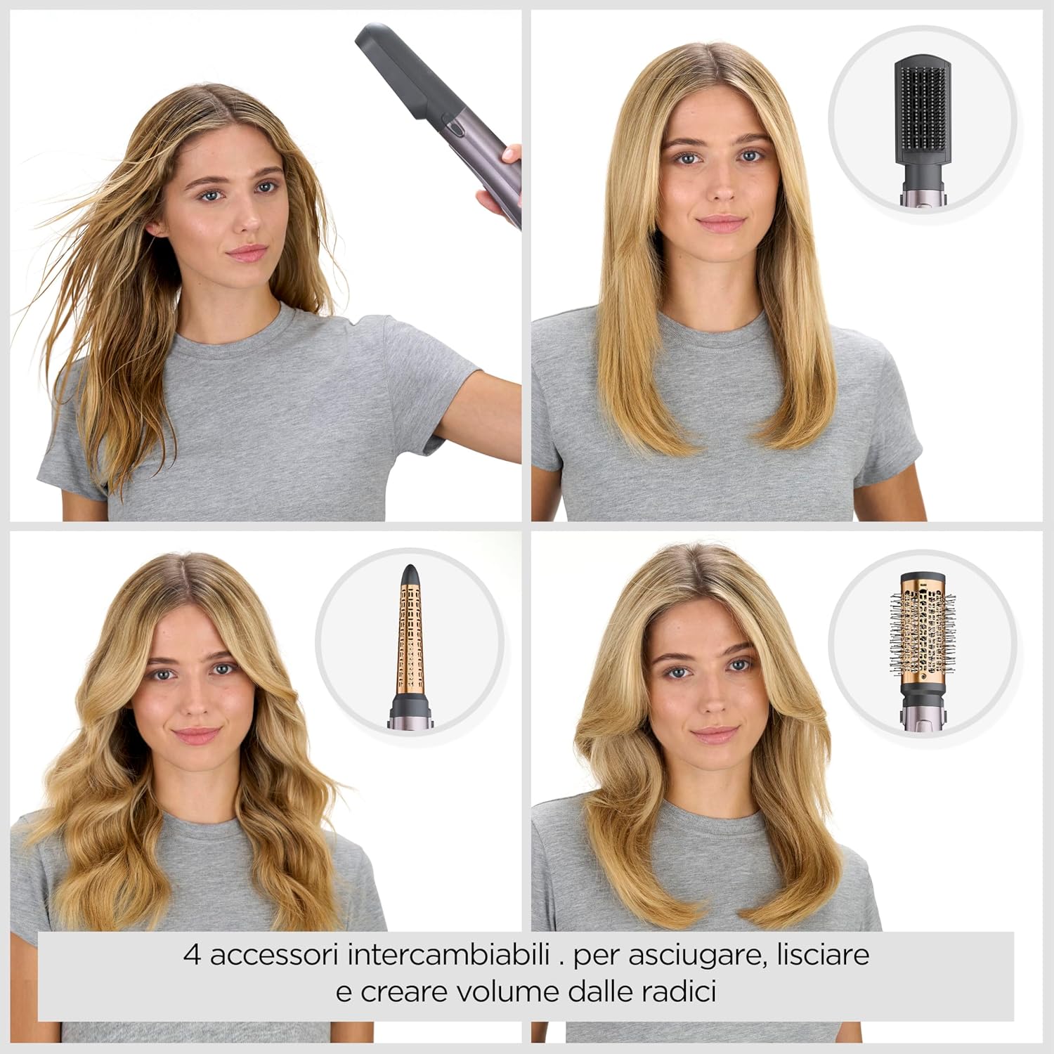 Detalle 2 de BaByliss Air Style 1000 Spazzola ad aria 4 accessori
