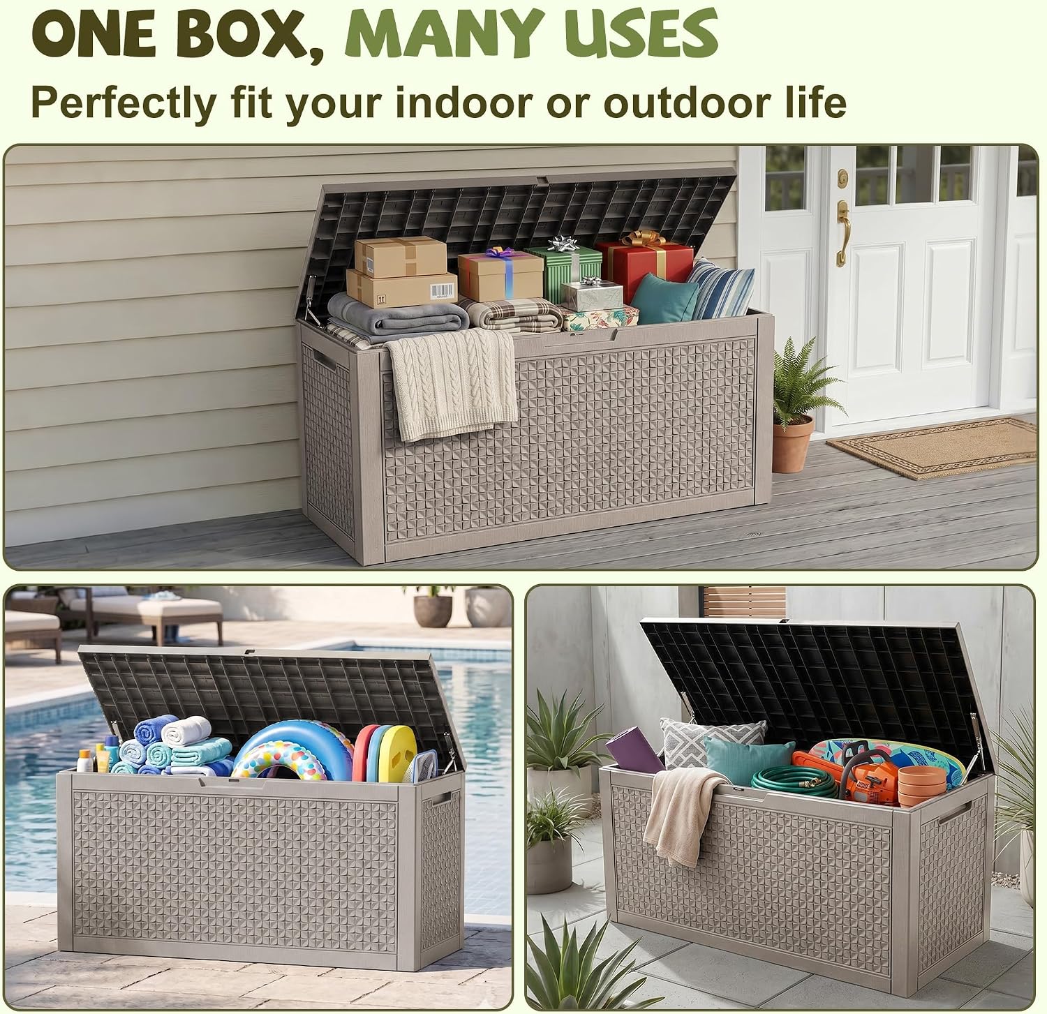 Detalle de ATMELT Outdoor Storage Box 180 Gallon