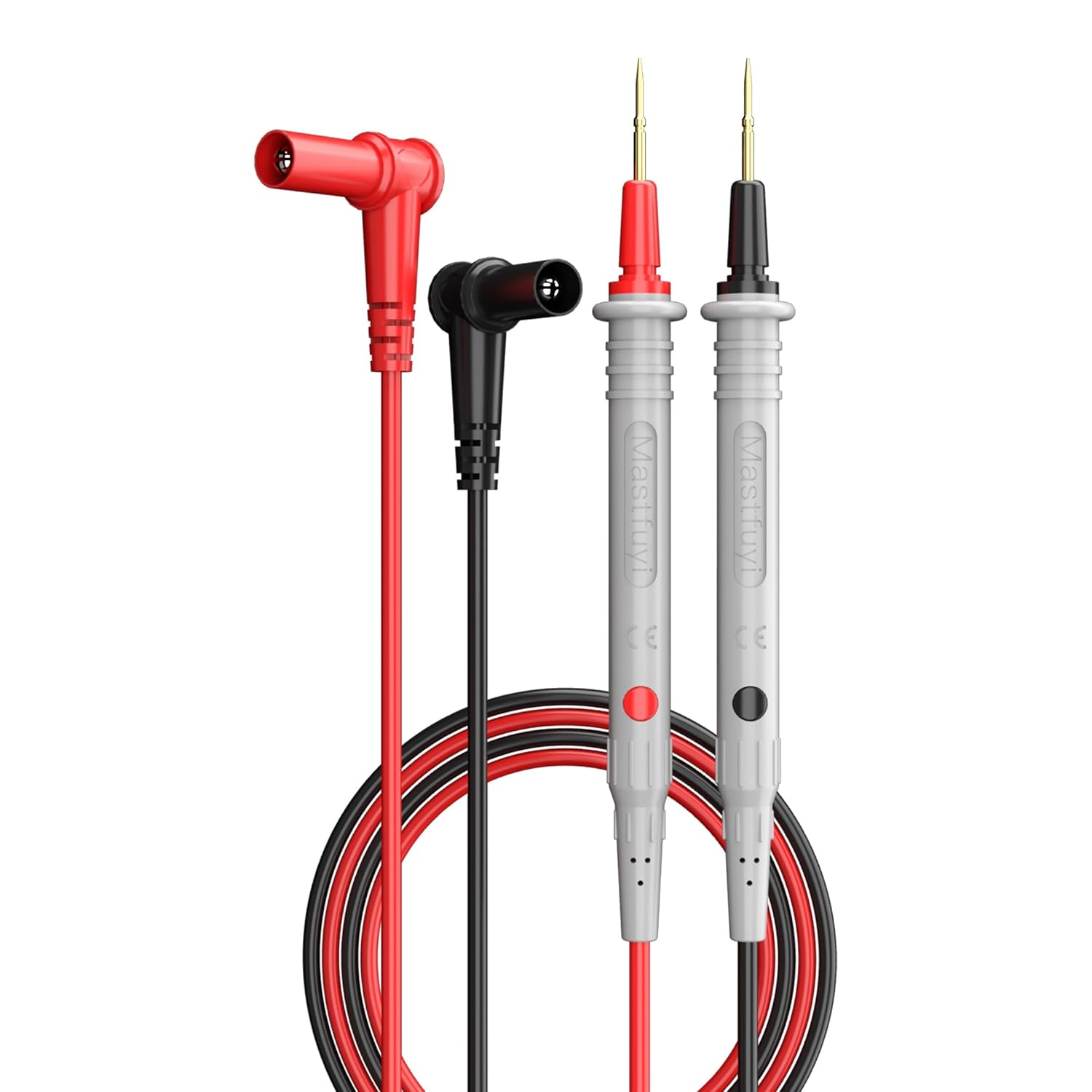 Detalle de Mastfuyi Messleitungen – Weiche Silikonprüfspitzen, 20A/1000V CAT III & 600V CAT IV, kompatibel mit vielen Multimetern