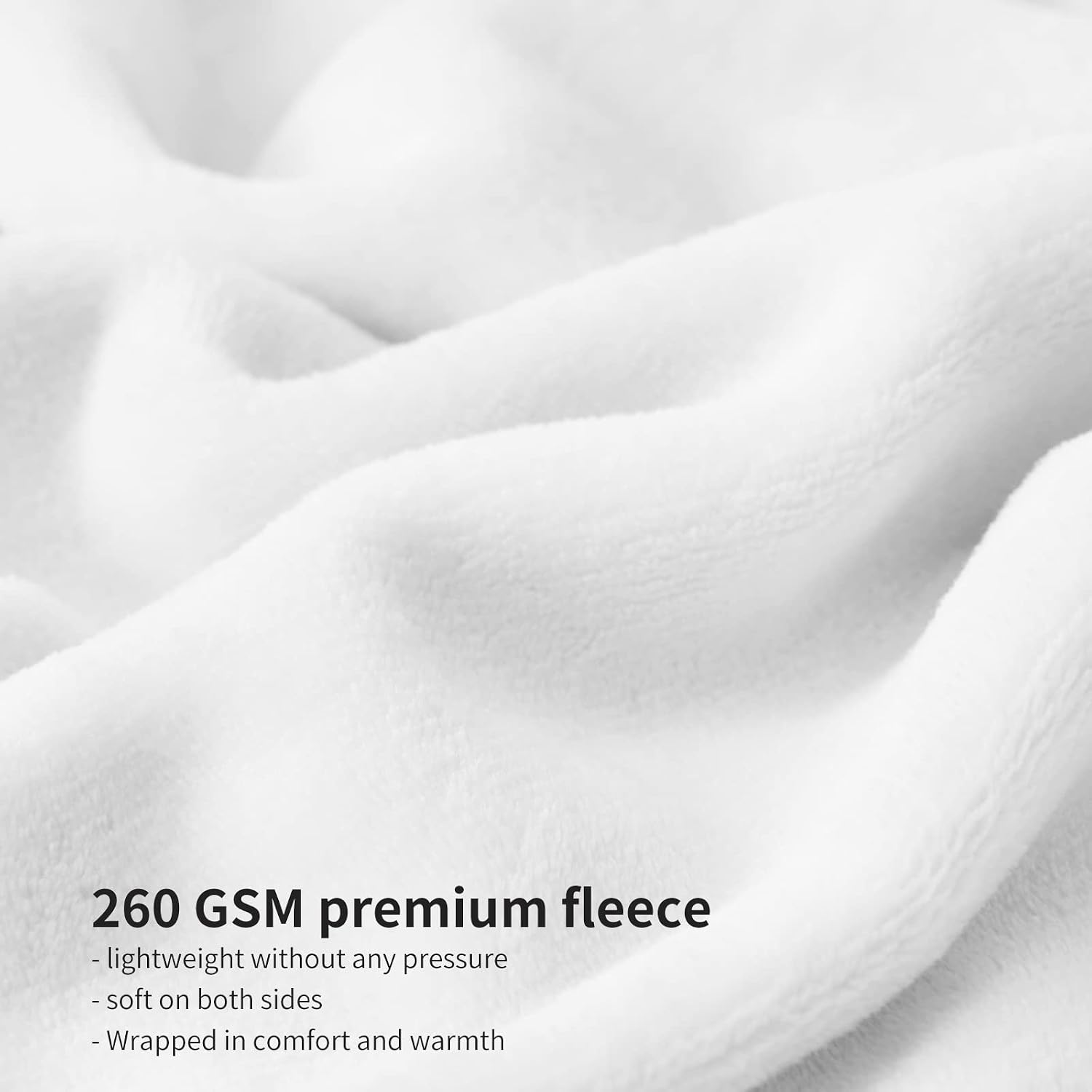 Thumbnail 3 de Aisbo White Throws Blanket for Sofas – 130x150cm