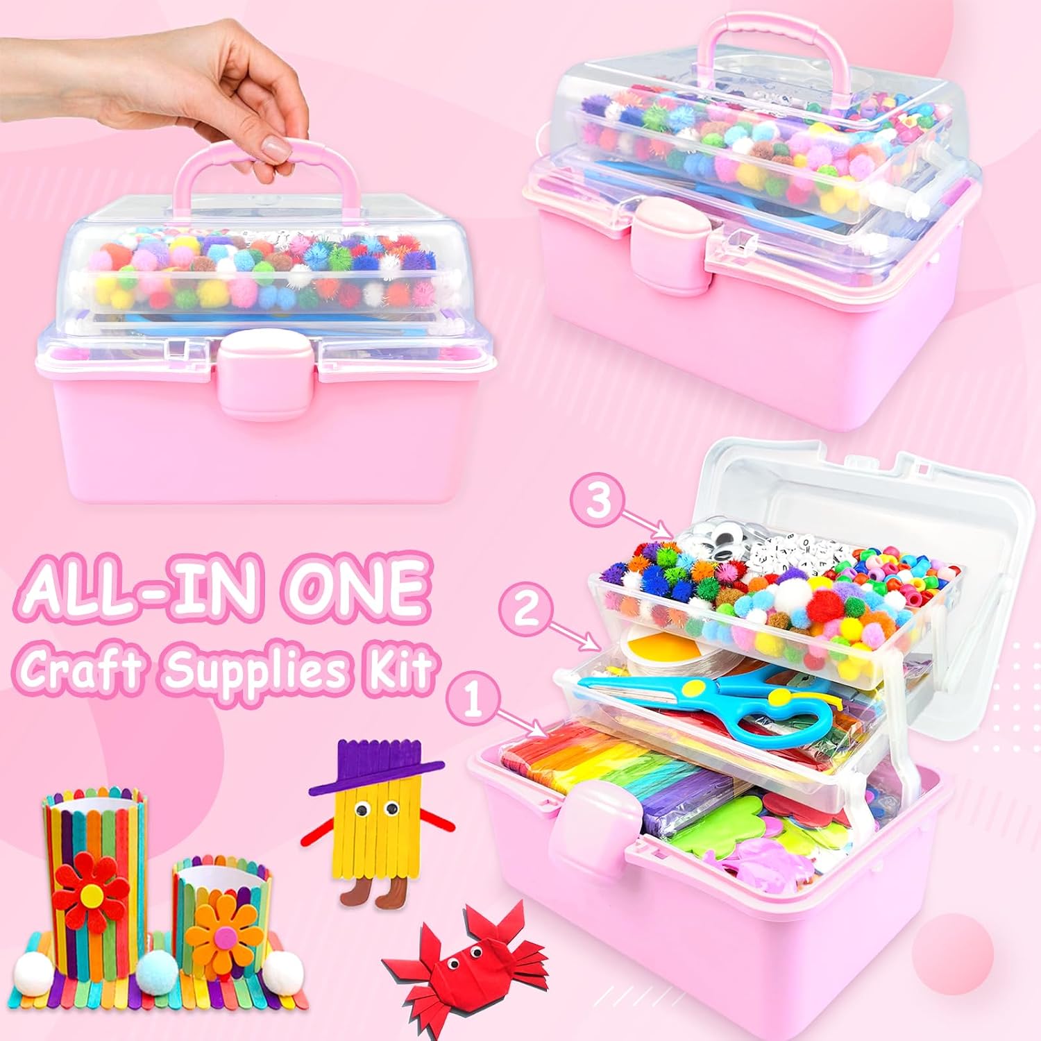 Detalle 2 de 3000 Arts and Crafts Kit for Kids