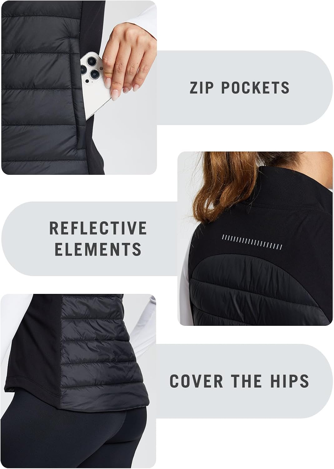 Thumbnail 3 de baleaf Lightweight Warm Puffer Vest for Running