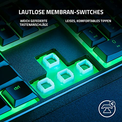 Detalle de Razer Ornata V3 X – Flache Membran-Tastatur mit Chroma RGB im DE-QWERTZ-Layout