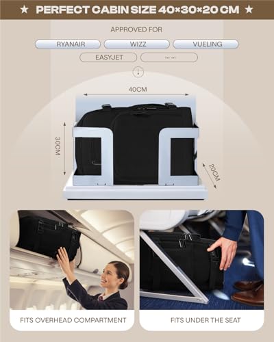 Thumbnail 1 de ZHXX mochila de viaje 40x30x20 (cabina avión, portátil 14") con bolsillo antirrobo y funda de seguridad