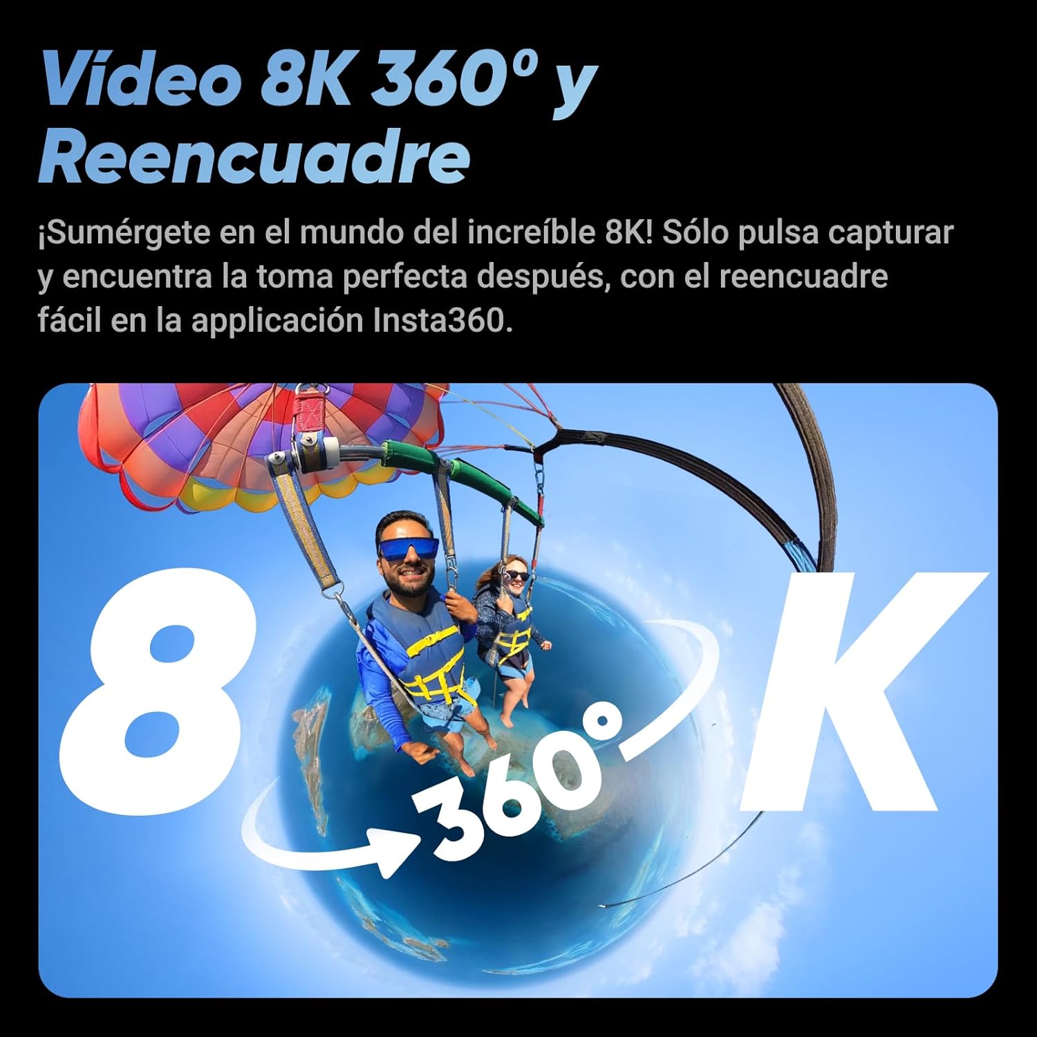 Detalle 2 de Insta360 X4 Cámara de Acción Impermeable 8K 🌊