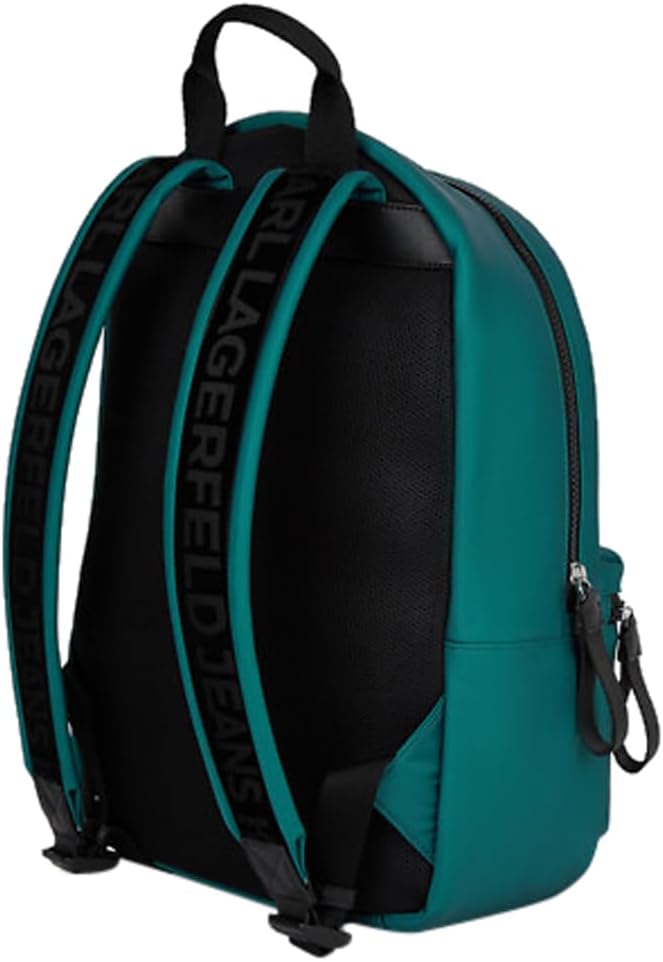 Detalle de Karl Lagerfeld Jeans Uomo Essential Nylon Back Pack Balsam – Zaino in nylon essenziale, stile e versatilità