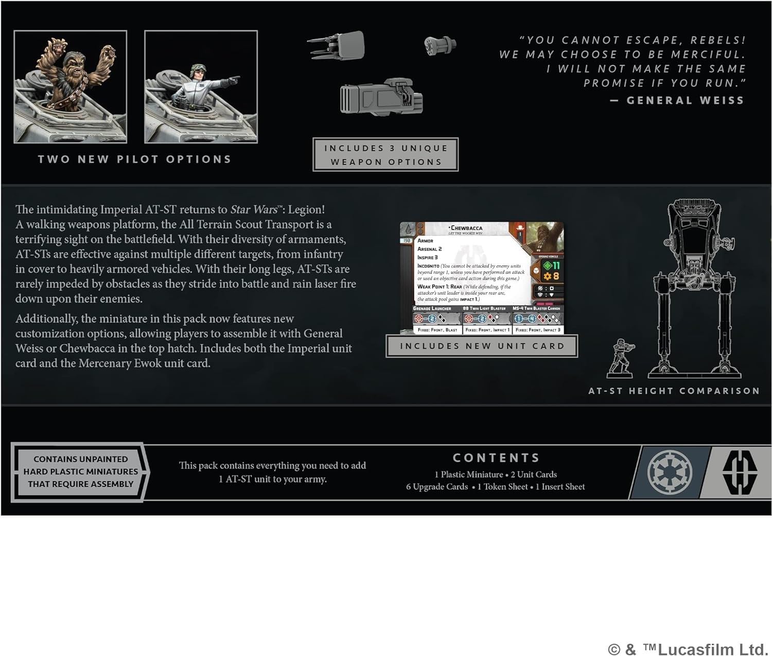 Thumbnail 2 de Star Wars: Legion AT-ST Walker Unit Expansion - Enhanced Firepower by Atomic Mass Games