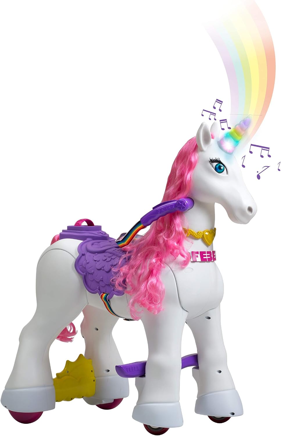 Detalle 1 de FEBER My Lovely Unicorn 12V, Mascota Electrónica, Blanco🦄