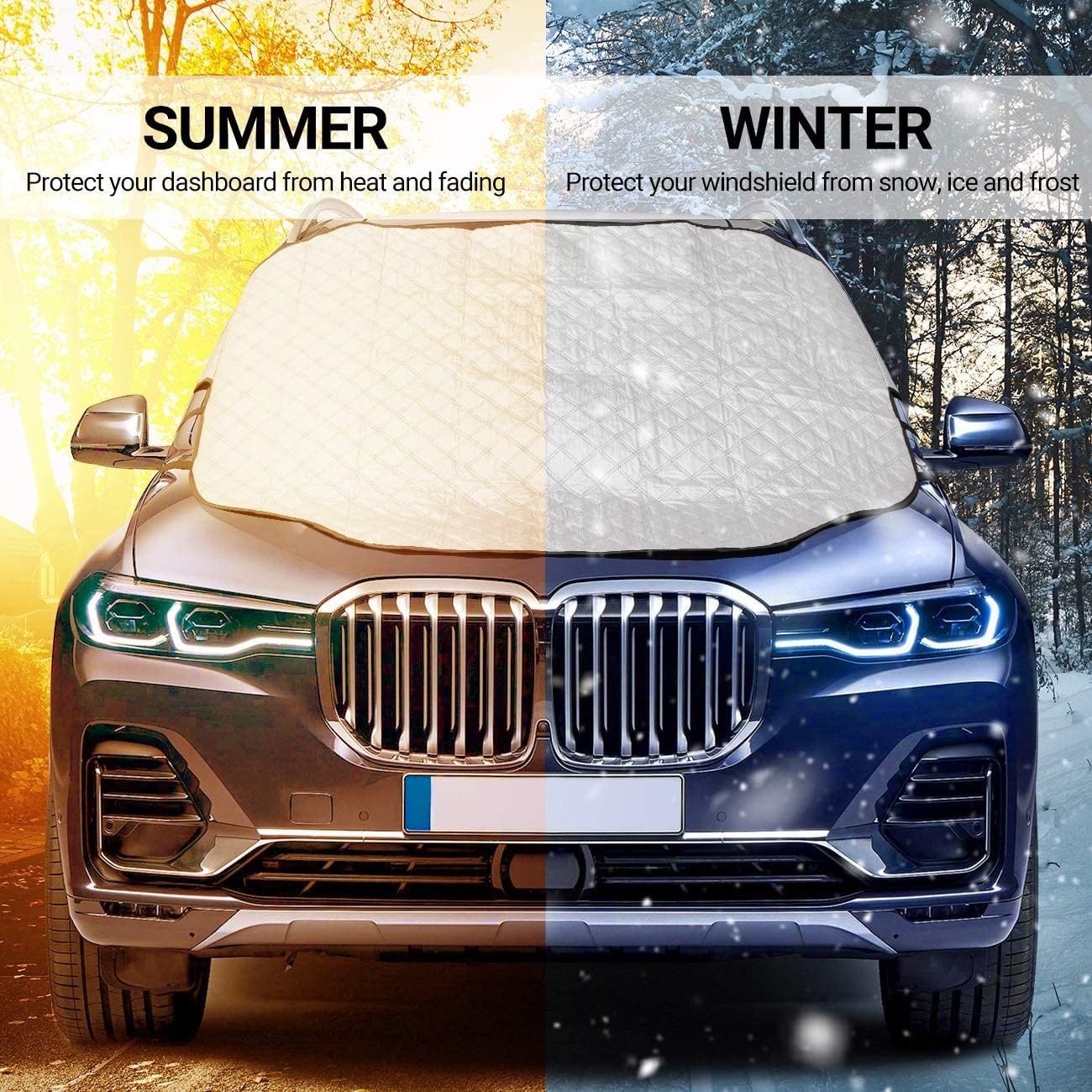 Thumbnail 5 de Favoto Parasole Parabrezza Auto: Copertura Protettiva Magnetica per SUV (157 x 126 cm)