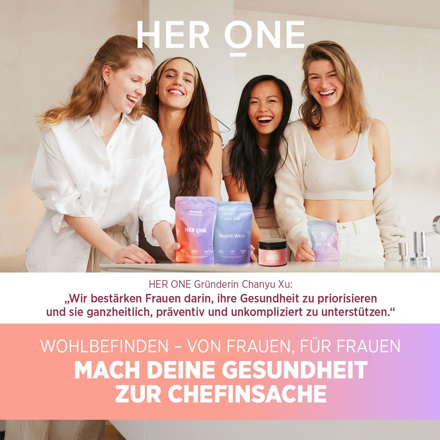 Thumbnail 6 de HER ONE INNER BEAUTY All in One Mango-Maracuja – Multivitamin & Mineralien für Frauen, 30 Portionen
