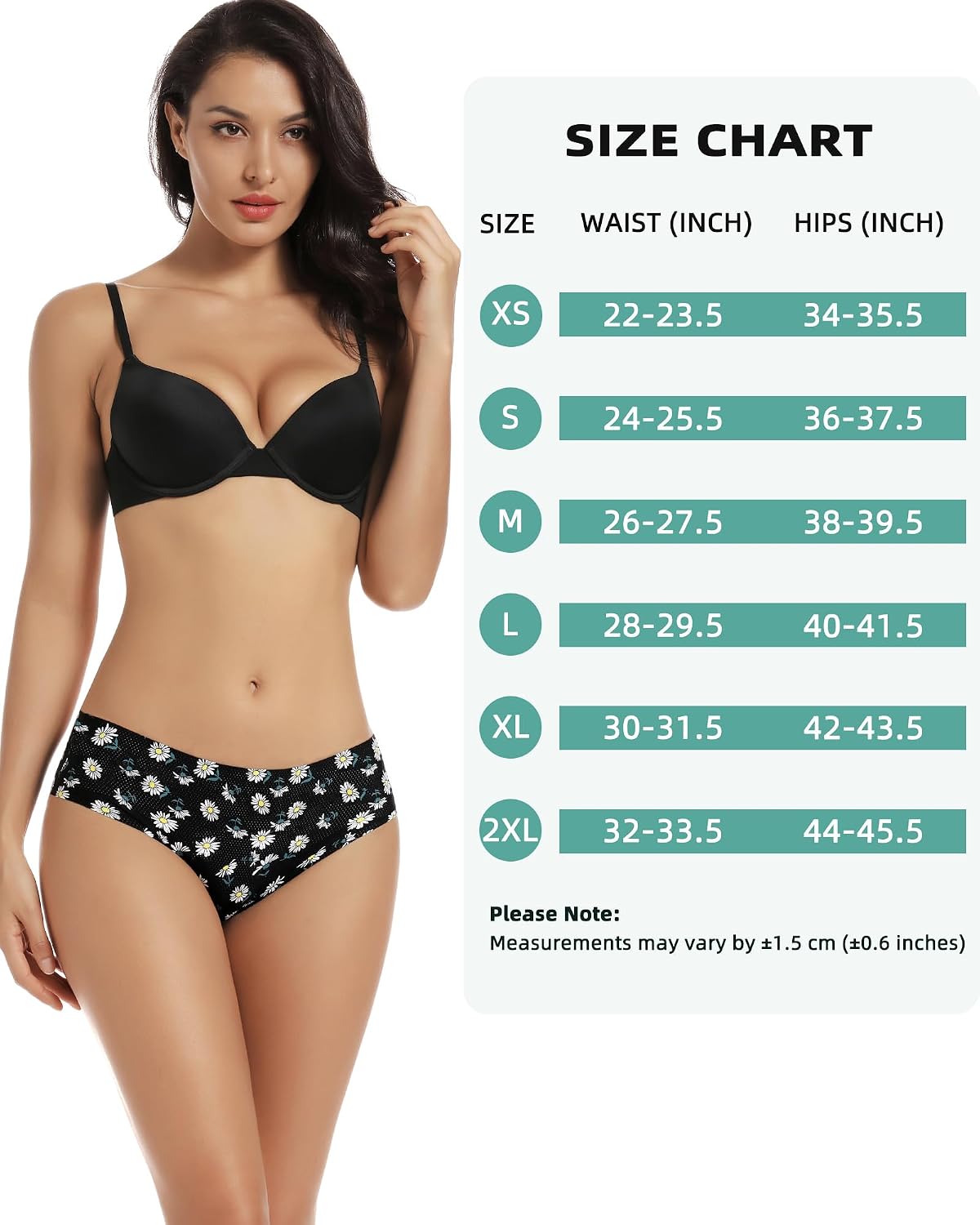 Thumbnail 5 de VOENXE Lot de 5 tangas femme sans couture taille haute (strings tanga invisibles, seamless)