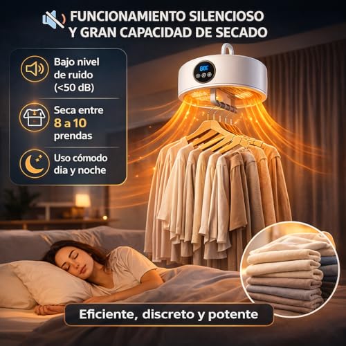 Thumbnail 5 de ZALEZ Secadora de Ropa Portátil: secado 360° con temperatura suave y temporizador