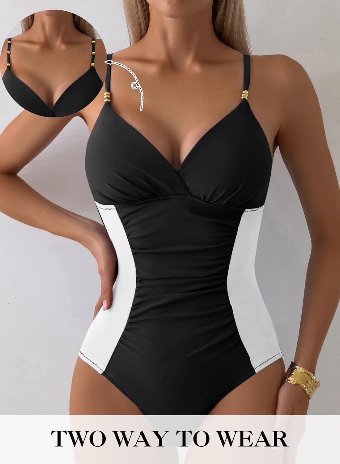 Thumbnail 4 de Aleumdr Metallic One-Piece Swimsuit