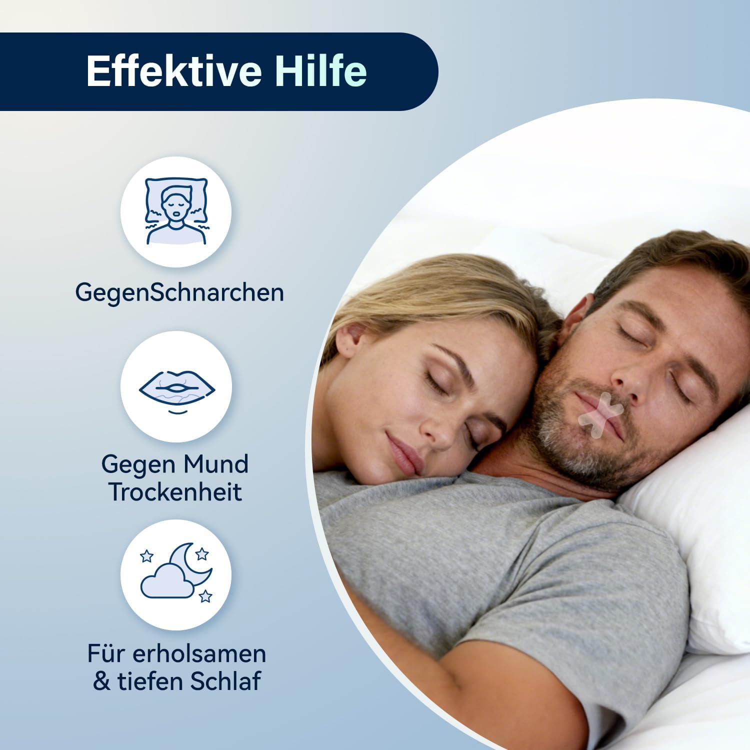 Detalle 2 de Mundpflaster Schlafen 120 Stück für besseren Schlaf