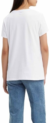 Detalle de Levi's The Perfect Tee Donna White M - T-shirt sporty dal taglio regolare