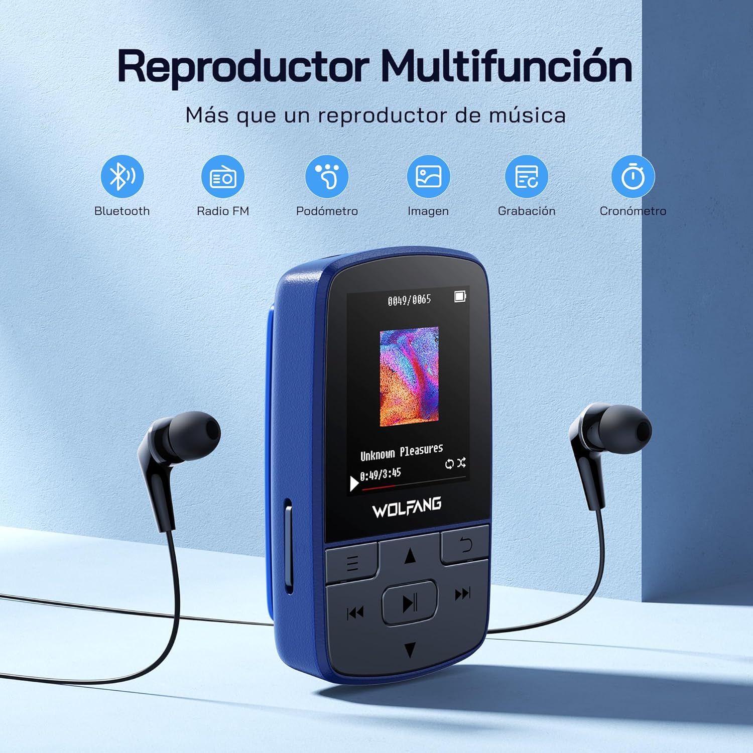 Detalle 2 de WOLFANG WMP01 Reproductor MP3 64 GB