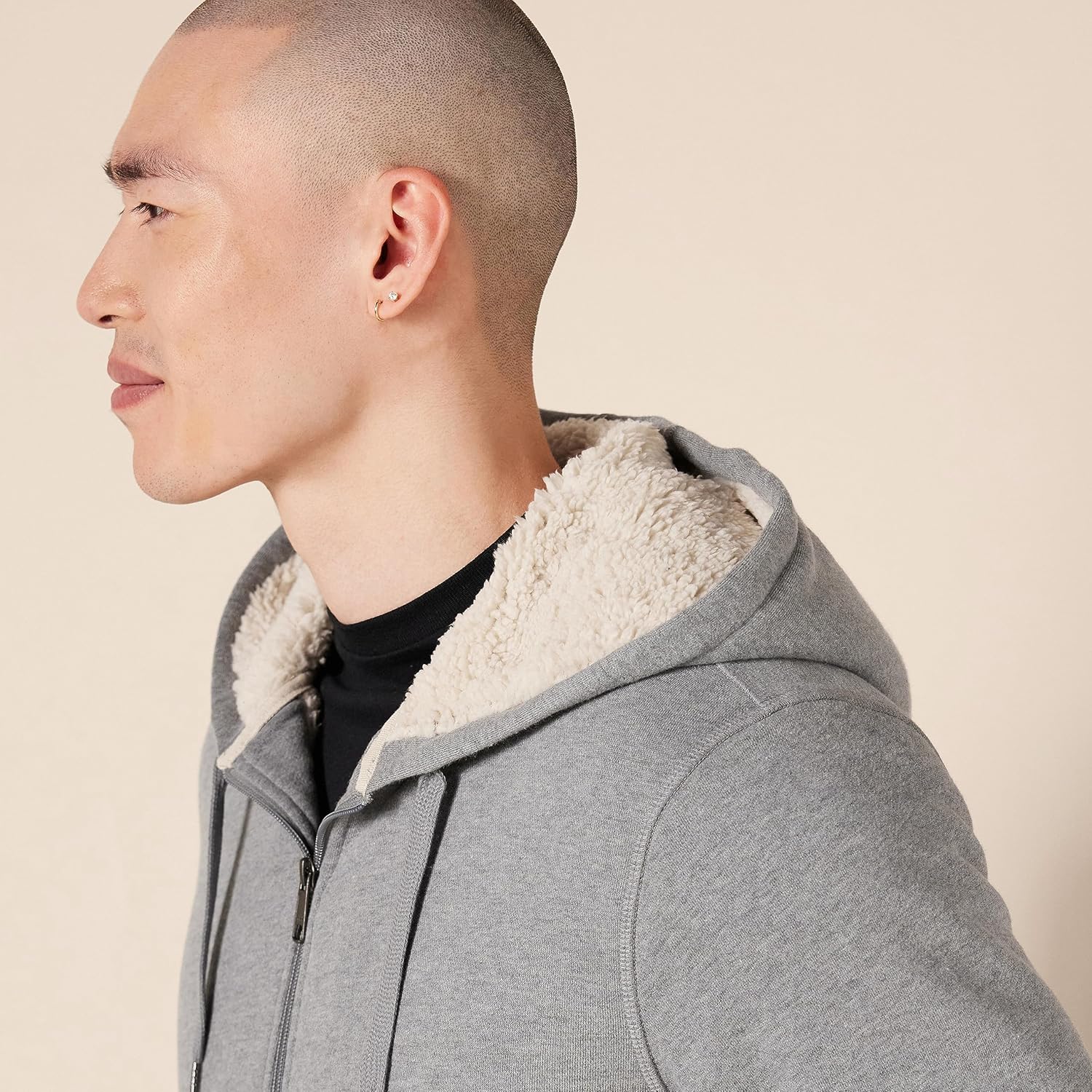 Thumbnail 2 de Amazon Essentials Herren Hoodie mit Sherpa-Futter und durchgehendem Reißverschluss