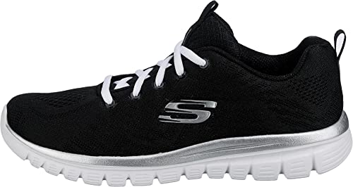 Detalle de Skechers Graceful Get Connected Regular, Zapatillas Mujer – Black Mesh