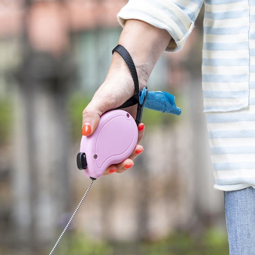 Detalle de Ferplast Flippy One – Guinzaglio allungabile per cani fino a 8 kg, 3 m, Rosa