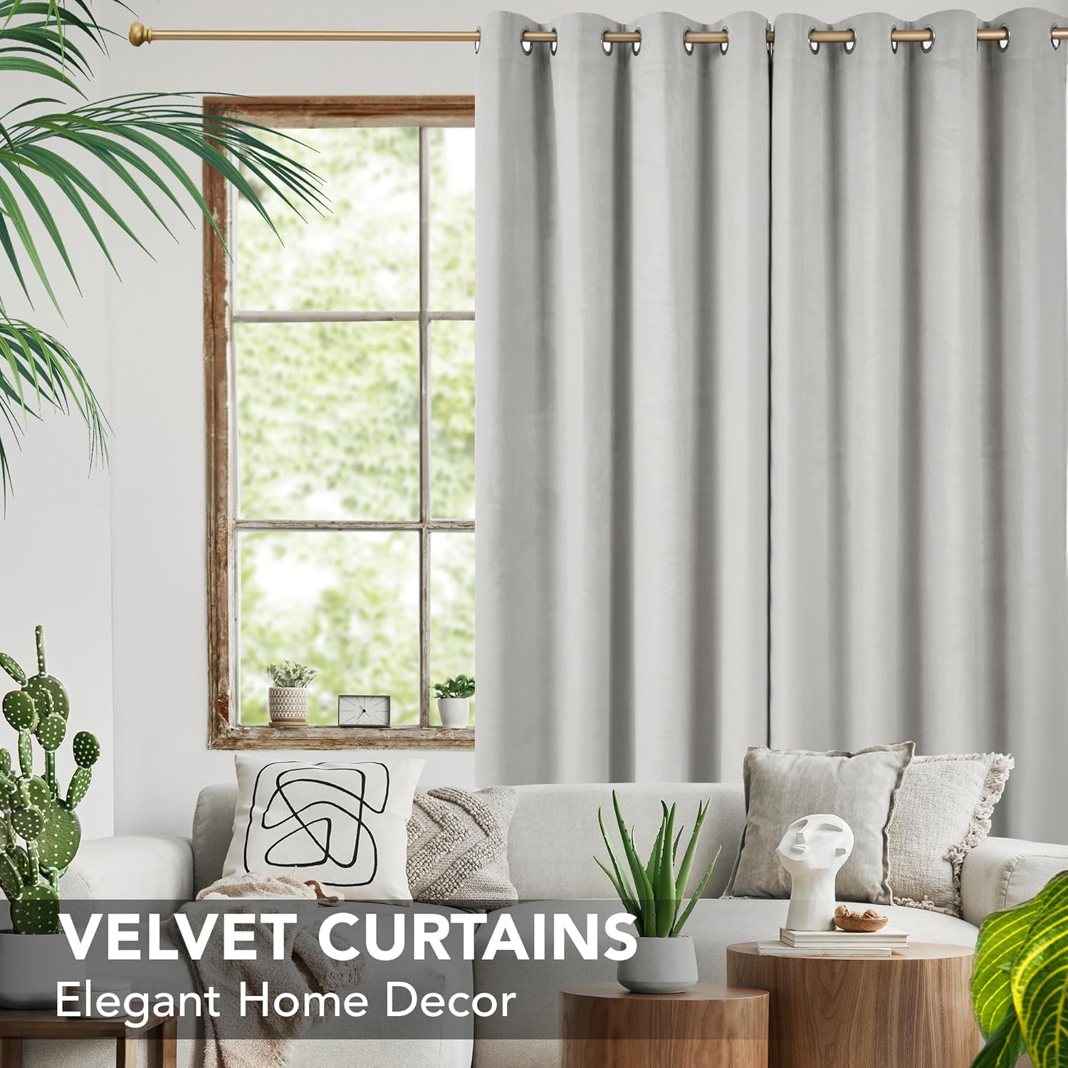 Thumbnail 2 de Deconovo Cortinas Opacas Térmicas para Dormitorio 140x175cm