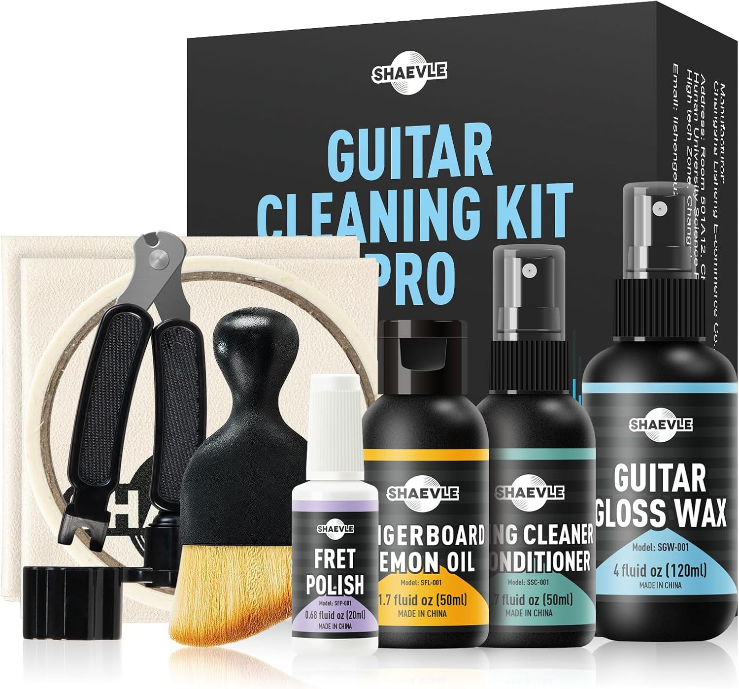 Detalle de Guitar Cleaning Kit PRO - 1 gitaarreinigingsset met fretpolish en citroenolie