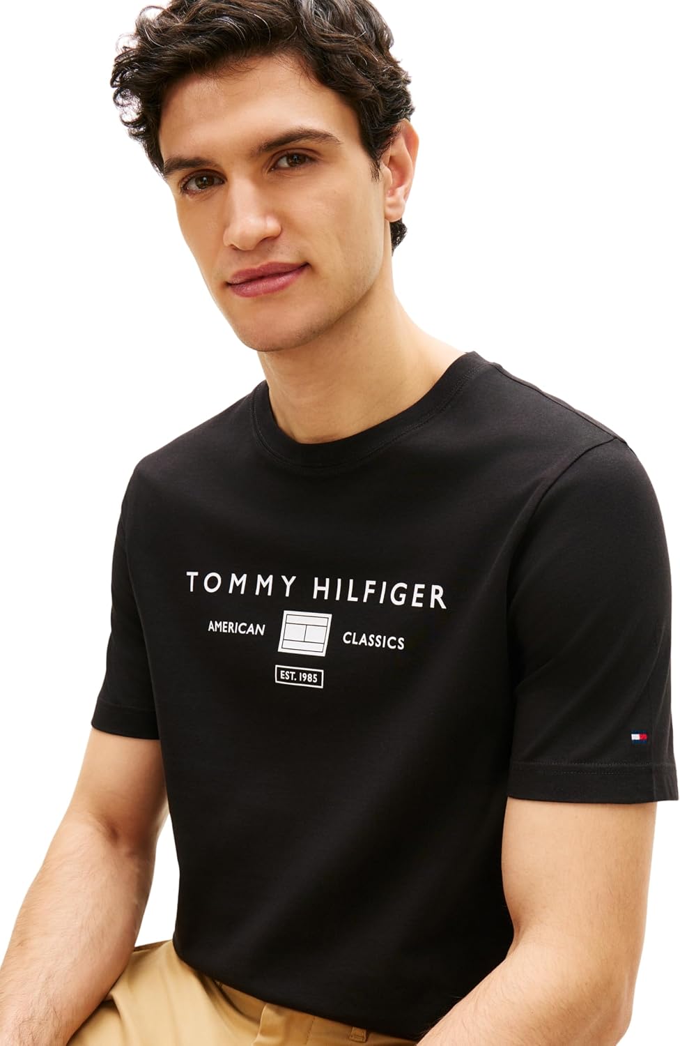 Detalle de Tommy Hilfiger T-Shirt Uomo Art MW0MW42365: essenziale, comoda e versatile