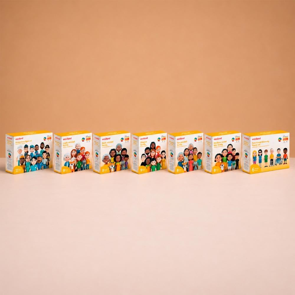 Thumbnail 6 de Miniland Rodzina o ciemnej karnacji – 8 figurek do zabawy symbolicznej