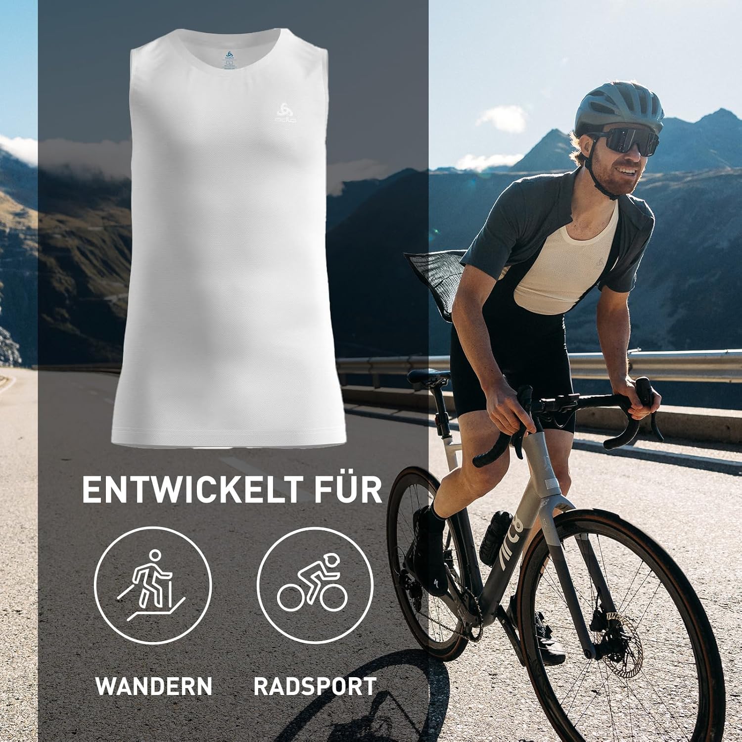 Thumbnail 3 de Odlo Active F-Dry Light Tanktop für Herren (1er Pack) – schnelltrocknendes Funktionsunterhemd
