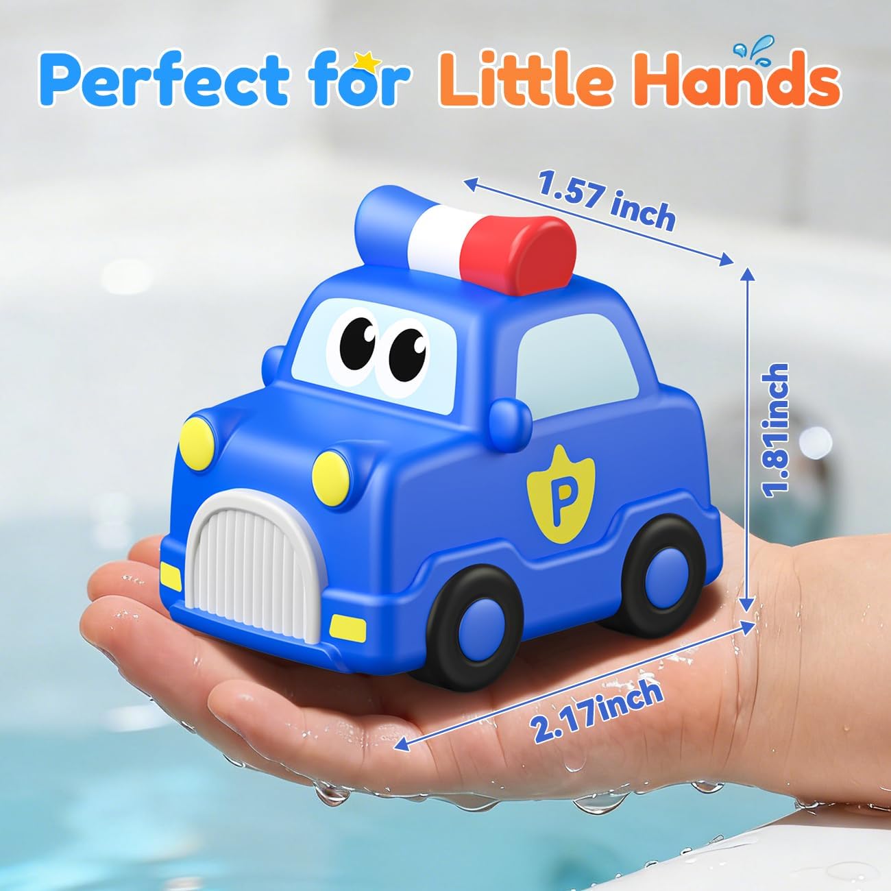 Thumbnail 5 de 6 Packs Car Light Up Bath Toys for 1–3 Year Olds