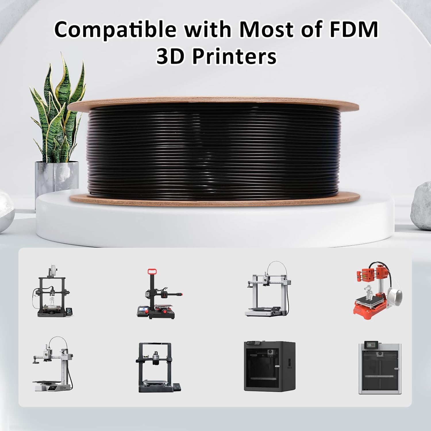 Thumbnail 3 de eSUN PLA+ 3D Printer Filament, 1.75 mm, 1 kg, Pine Green