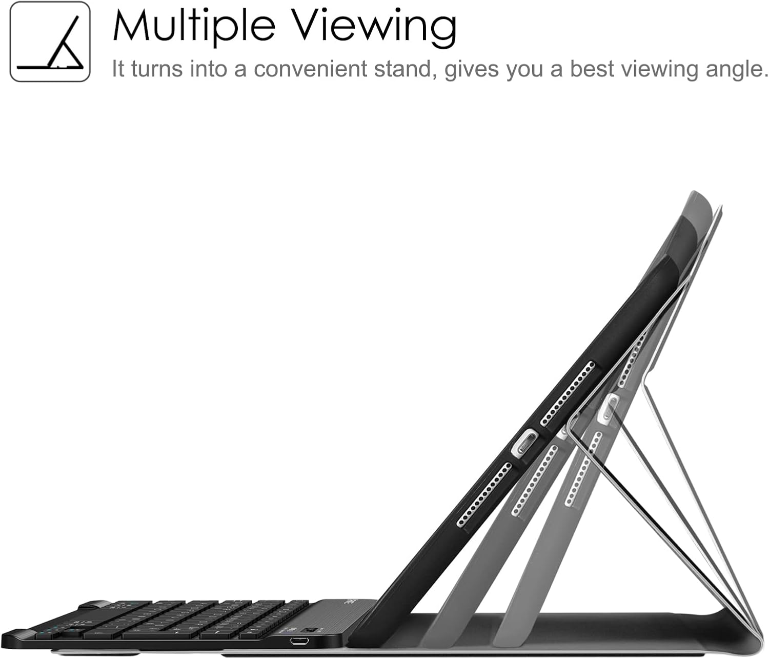 Thumbnail 4 de FINTIE Tastatur Hülle für iPad 10,2 Zoll (9./8./7. Gen, 2019–2021) mit QWERTZ, Pencil-Halter & magnetischer Tastatur