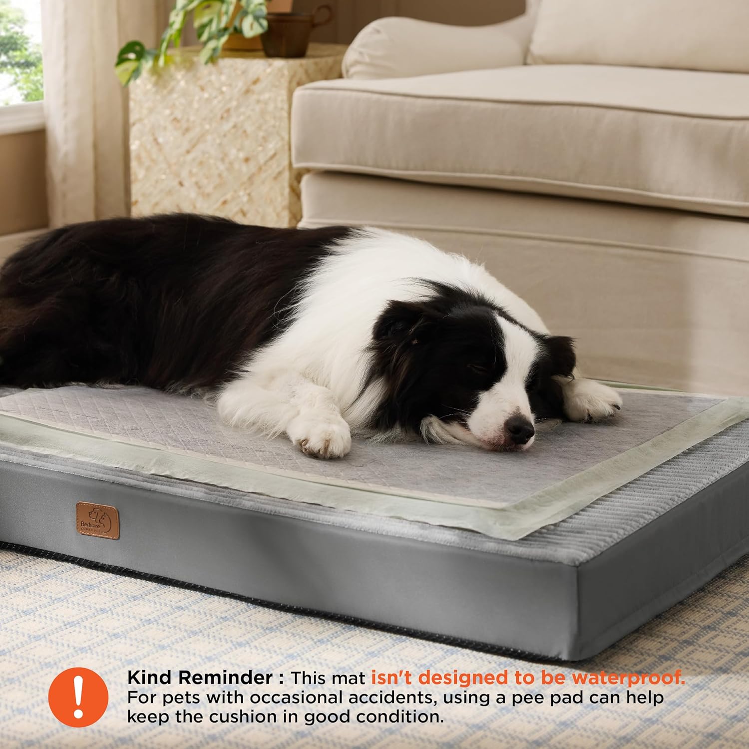 Thumbnail 1 de Bedsure Orthopedic Dog Bed 89x56x7cm