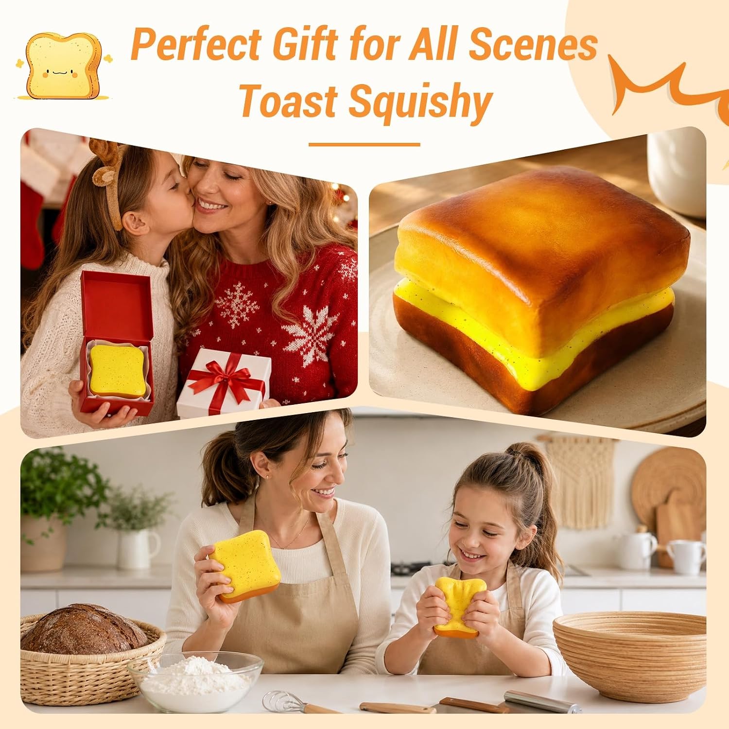 Thumbnail 4 de Bread Squishy Toys, 2-Pack