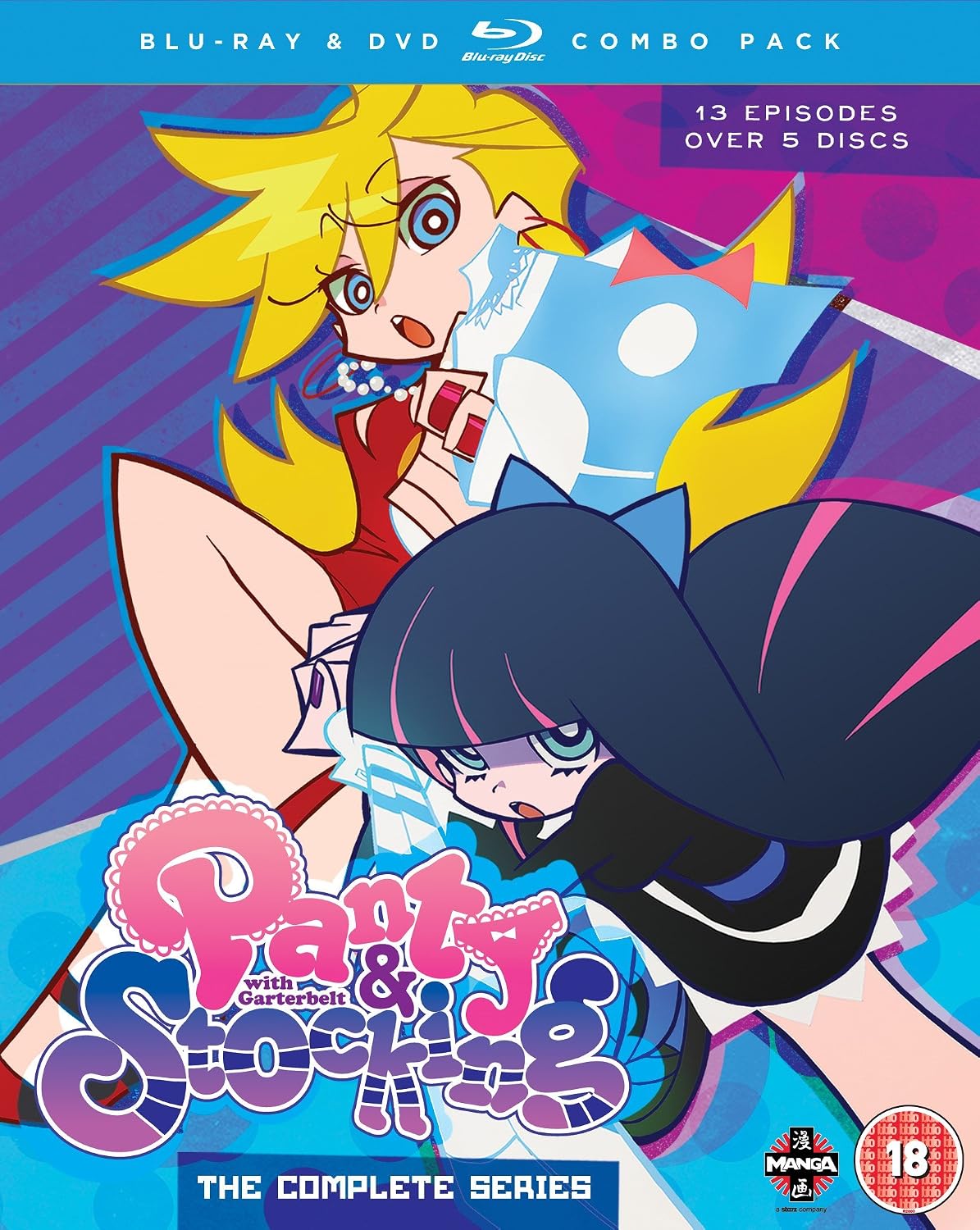 Detalle de Manga Entertainment Panty And Stocking With Garter Belt: The Complete Series (Blu-ray)