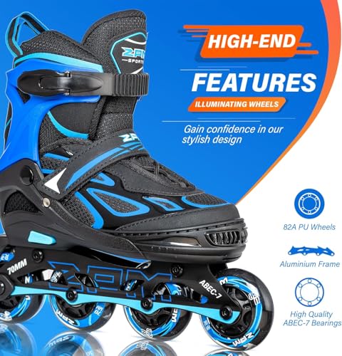 Detalle de 2PM SPORTS Brice pattini in linea regolabili per bambini 🛼