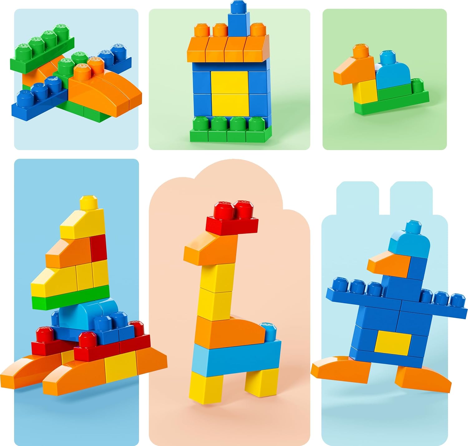 Thumbnail 2 de Mega Bloks Sac Blocs Construction Deluxe CNM43 (150 briques) pour bébé et enfant de 1 à 5 ans