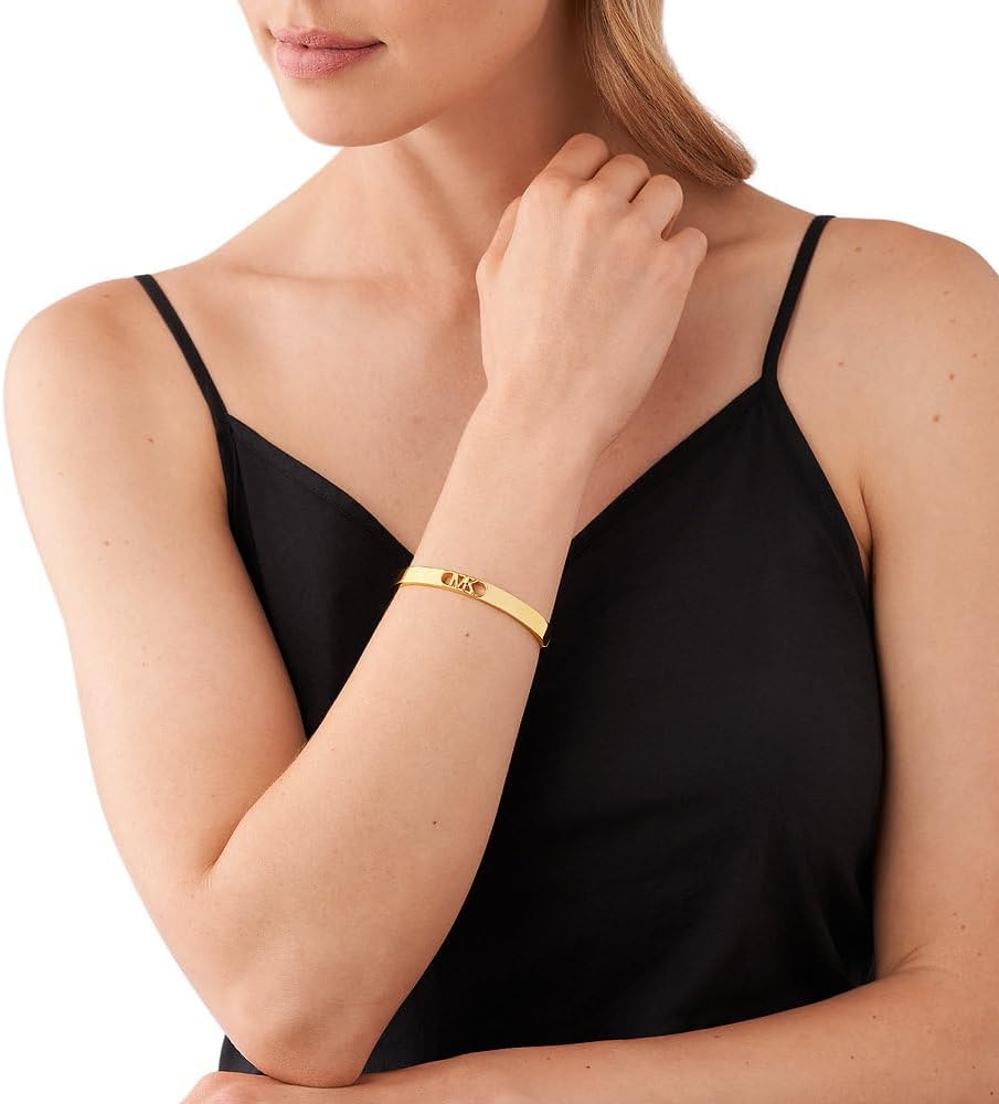 Thumbnail 6 de Michael Kors Damenarmband aus Messing mit Box- und Zungenverschluss in silber poliert