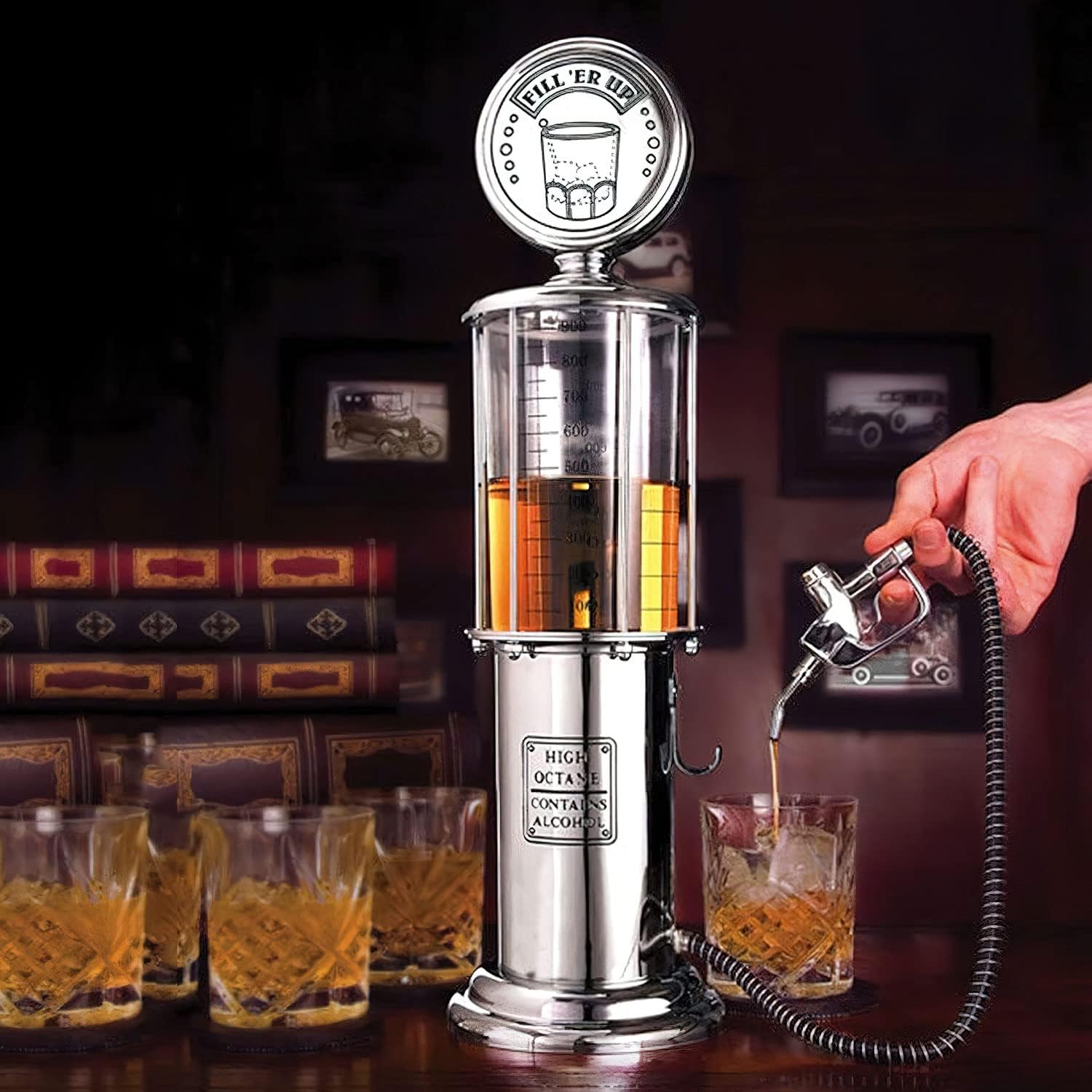 Detalle 2 de GOODS+GADGETS® RETRO-GETRAENKESPENDER retro drankendispenser van 1.000 ml