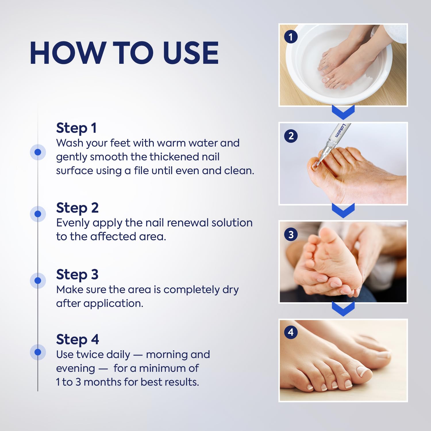 Detalle de Lakeim Toenail Fungus Treatment, 25% Undecylenic Acid, Tea Tree Oil, 3 Pens