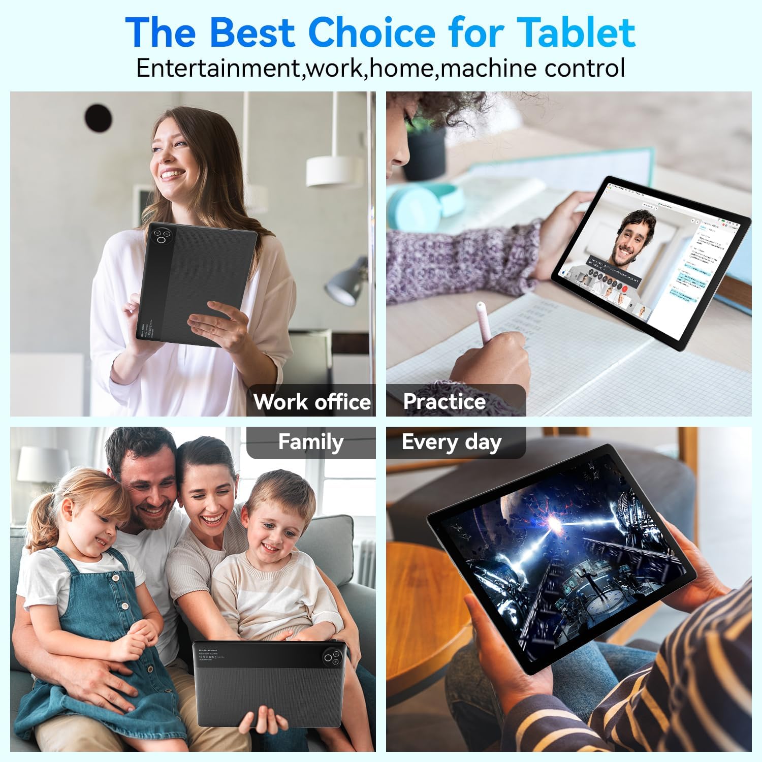 Thumbnail 6 de MUISOO Android 16 10.4-inch Tablet (20GB RAM + 64GB ROM, WiFi 6) – 5000mAh, Dual Cameras, Widevine L1