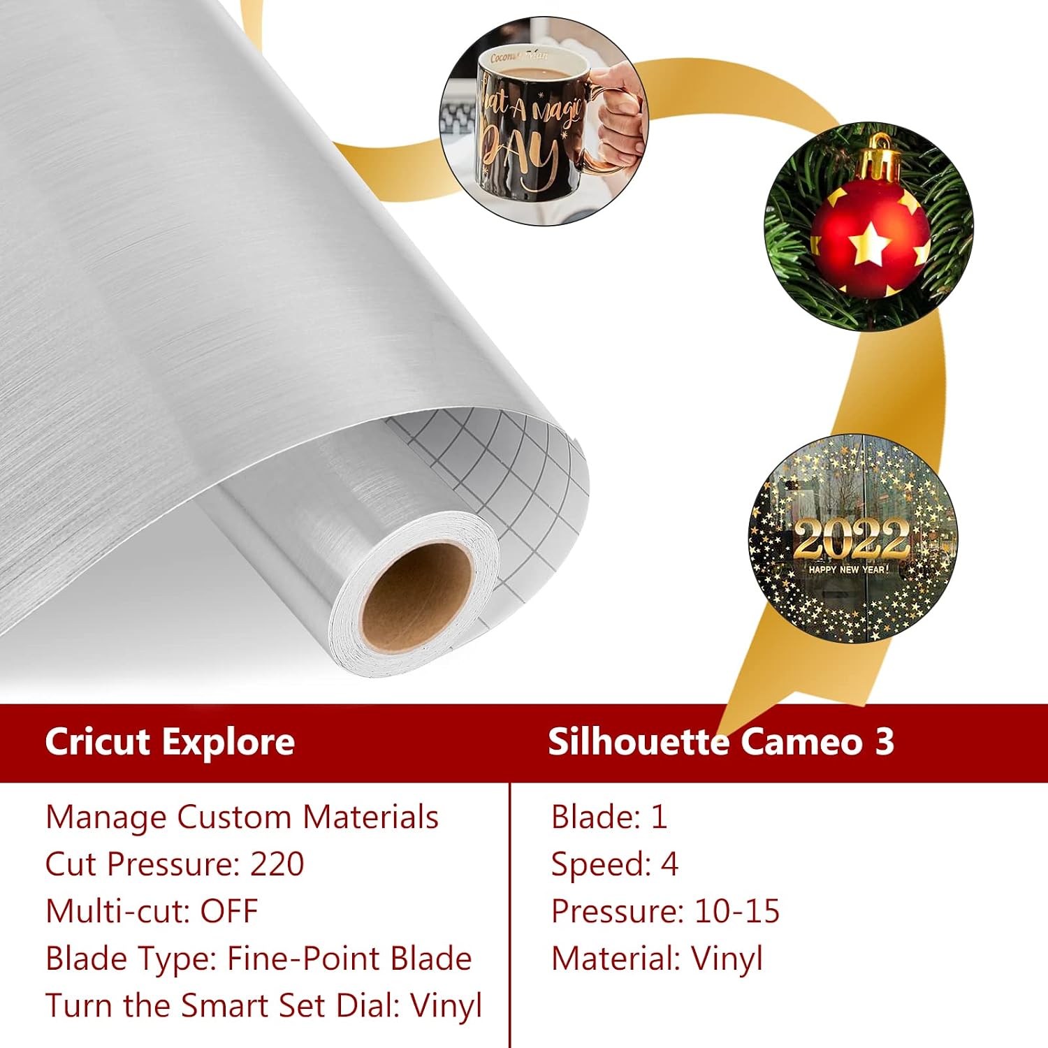 Thumbnail 3 de IModeur Brushed Silver Vinyl Roll 30.5cm