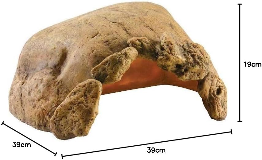 Thumbnail 3 de ExoTerra Cachette pour reptiles « Caverne Tortoise » : un abri naturel et rassurant pour terrarium