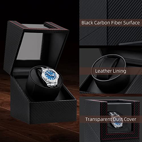 Thumbnail 2 de Mcbazel Single Watch Winder for Automatic Watch - Black with Red Accents