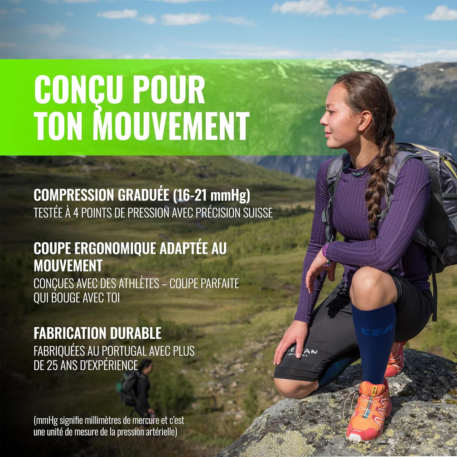 Thumbnail 4 de COMPRESSION FOR ATHLETES V1 16-21 mmHg