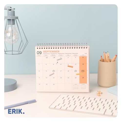 Thumbnail 6 de Grupo Erik Calendario sobremesa 2026 Flores 19,5×16,5 cm 🗓️