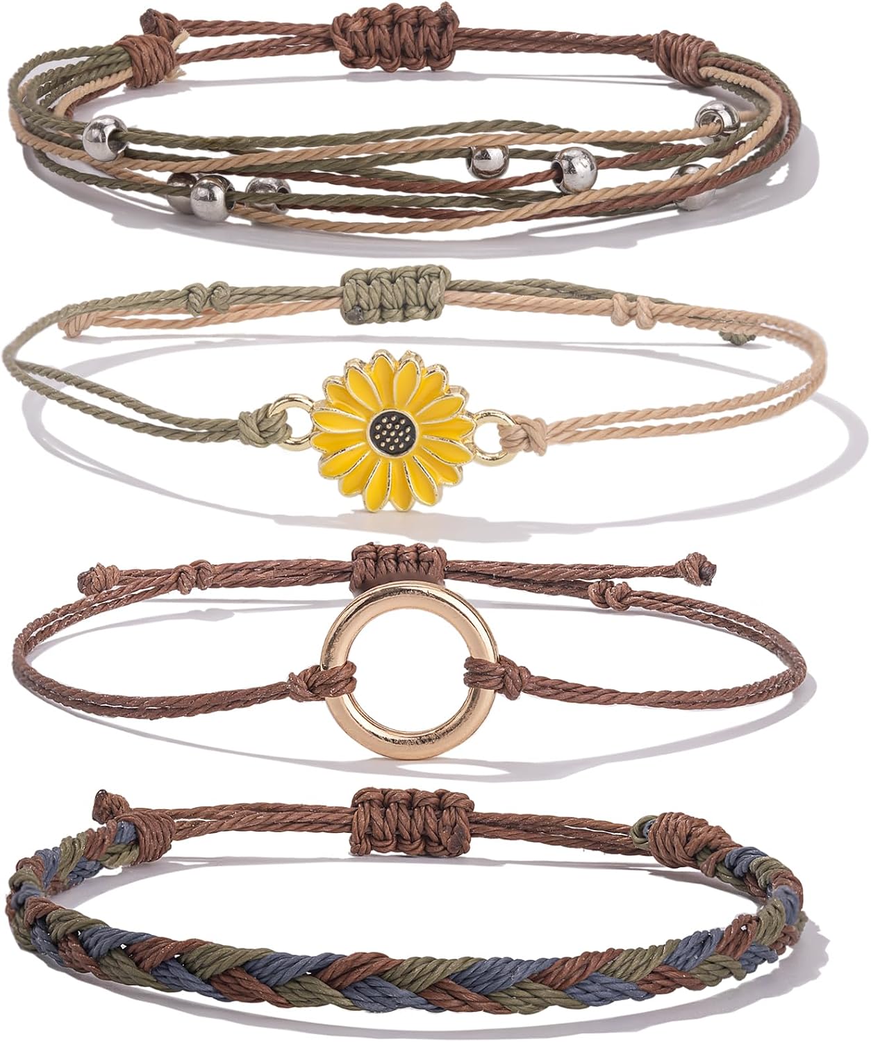 Thumbnail 6 de Sunflower String Bracelets, Adjustable