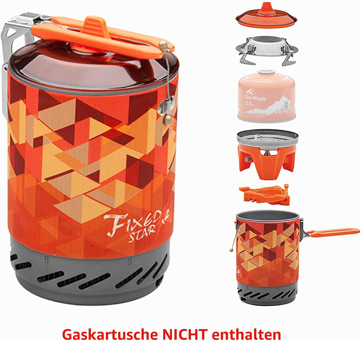 Detalle 2 de Fire-Maple X2 Campingkocher Gas Kocher – Tragbares Kochsystem für Outdoor-Aktivitäten