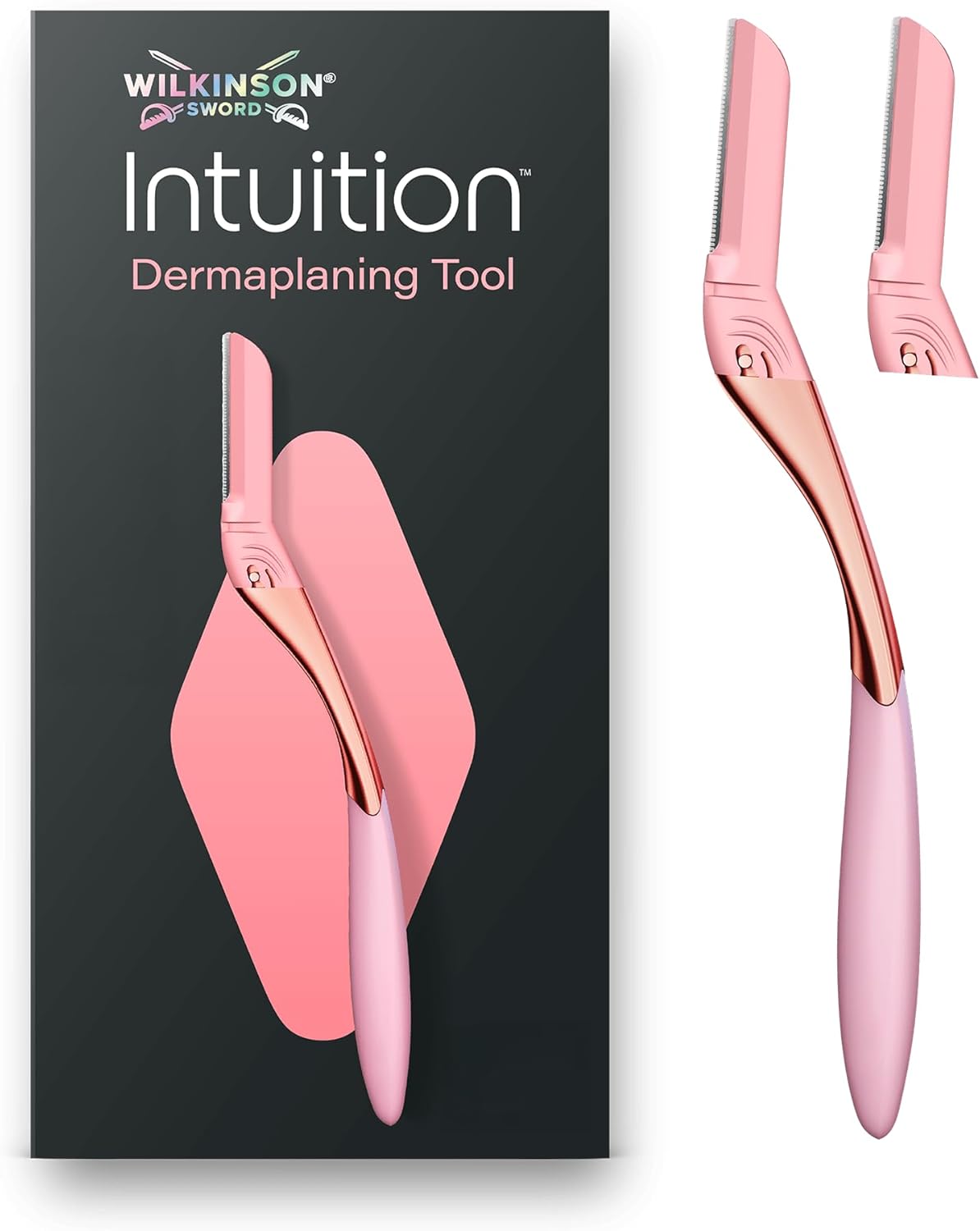 Detalle de Wilkinson Sword Intuition: strumento per dermaplaning con manico e 2 ricariche