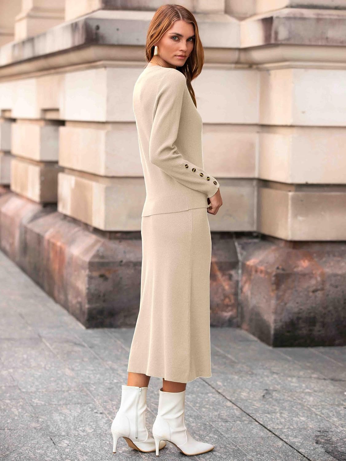 Detalle 2 de Glamaker Two-Piece Knit Skirt Set